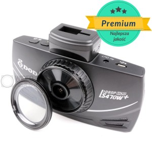 Kamera samochodowa DOD LS470W+ GPS Filtr CPL