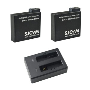 Ładowarka podwójna + 2x bateria SJCAM M20